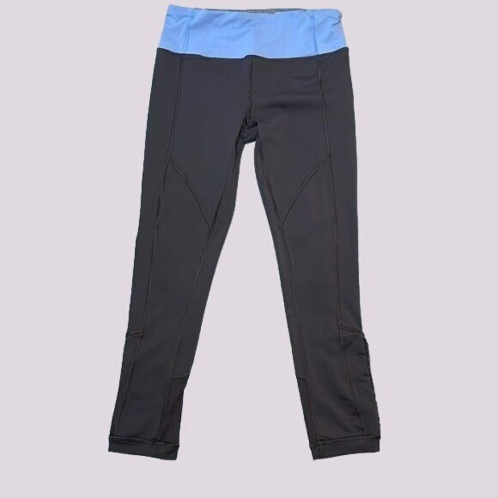 Lululemon Run: Dash Crop Gray/Blue Size 6